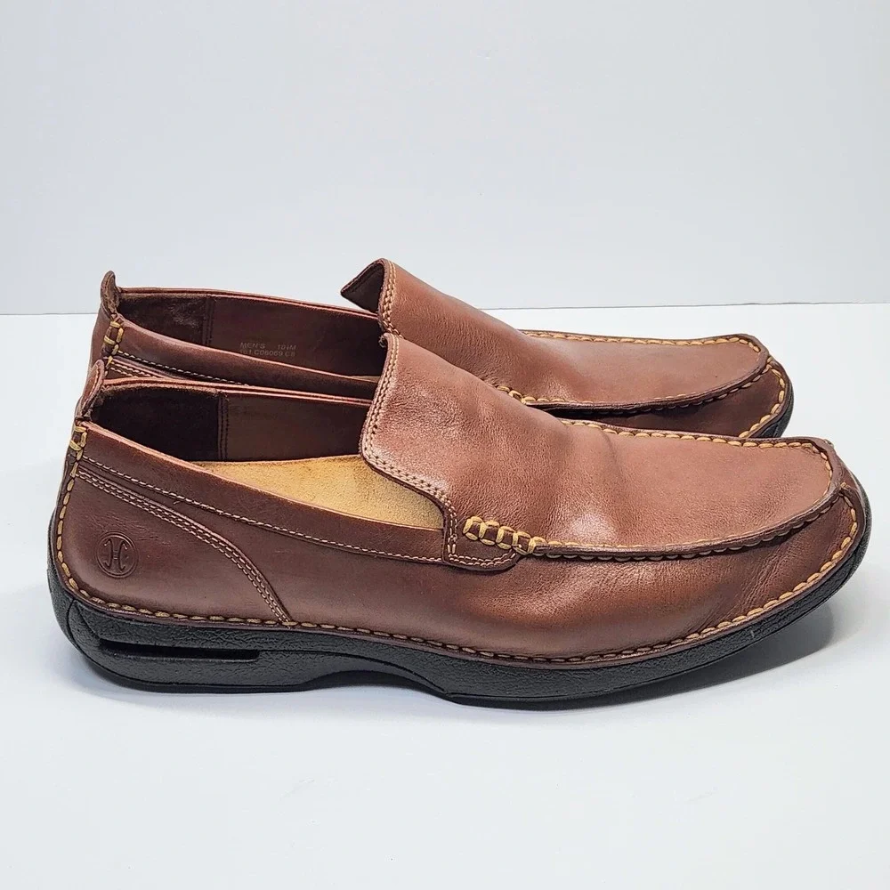 Cole Haan Air Tucker Venetian Shoes Mens Size 10.5 Brown Leather Slip On Loafers